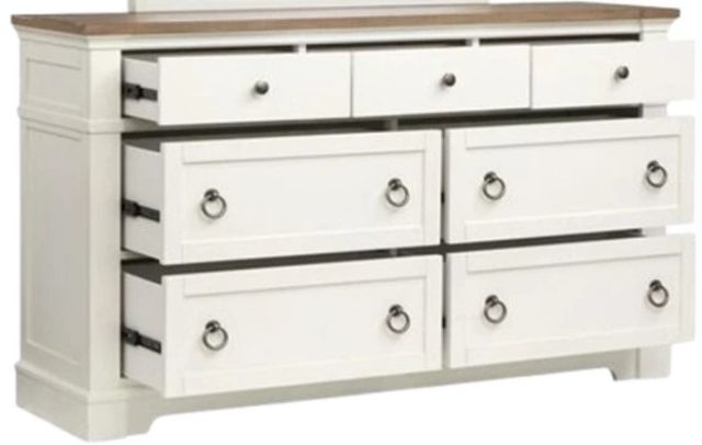 Magnussen Home® Kingston Whisper White/Cerused Nutmeg Dresser-3