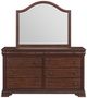 Elements International Phillipe Cherry Dresser and Mirror-1
