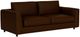 EQ3 Cello Narrow Leather Angled Arm Loveseat-0
