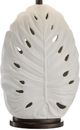 Crestview Collection Glazed White Leaf Table Lamp with Night Light-1