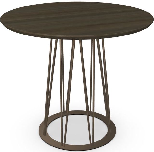 Amisco Customizable Calypso Solid Ash Round Counter Height Table with 42" Tabletop-3