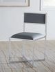Modus Furniture Amalfi Cobalt X-Base Side Chair with Chrome Base-1