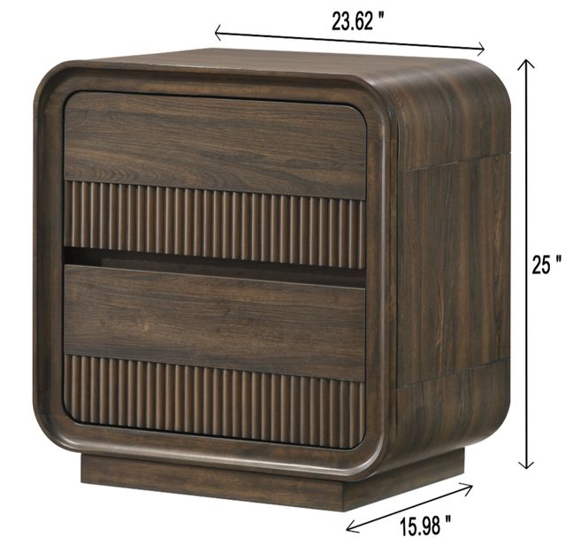 Crown Mark Kinkaid Brown Nightstand-2