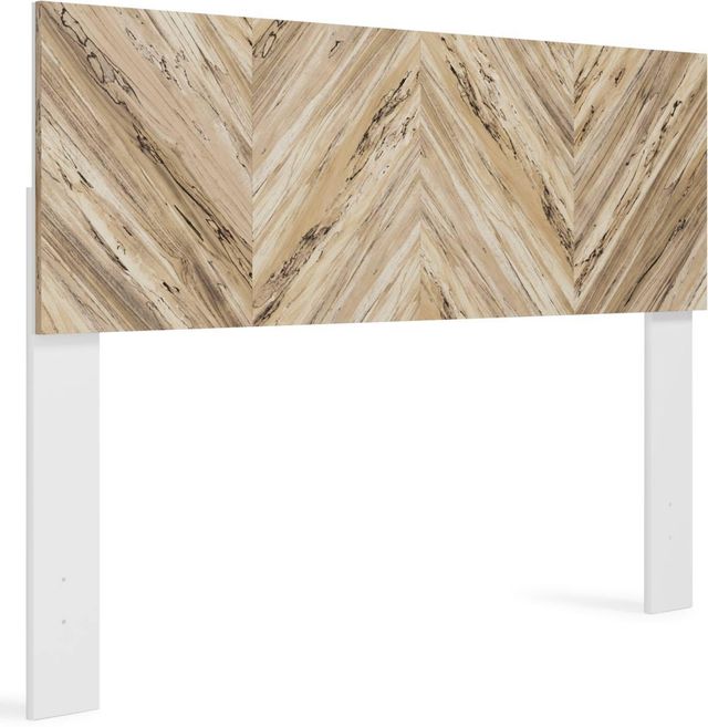 Signature Design by Ashley® Piperton Two-tone Brown/White Queen Panel Headboard-0