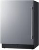 Summit 24" 3.2 Cu. Ft. Stainless Steel Under Counter Refrigerator Freezer-3