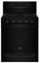 Whirlpool® 30" Black Freestanding Gas Range-1