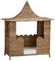 Bramble Customizable Scalloped Rattan Dog Bed-0