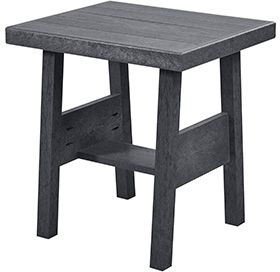 C R Plastics Tofino Slate Grey End Table-0