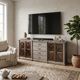 Sunny Designs™ Homestead Hills Alpine Gray/Tobacco Leaf 90” Media Console-1
