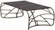 Furniture Classics Mirabelle Marble Top Coffee Table with Warm Brushed Bronze Base-4