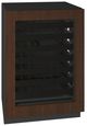 U-Line® Seamless Collection 24" 5.1 Cu. Ft. Panel Ready Wine Refrigerator with Glass Door-1