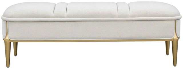 Michael Amini® Scotts Square Light Champagne Accent Bench-1