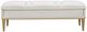 Michael Amini® Scotts Square Light Champagne Accent Bench-1