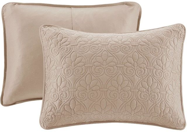 Olliix by Madison Park Khaki King Quebec Reversible Bedspread Set-3