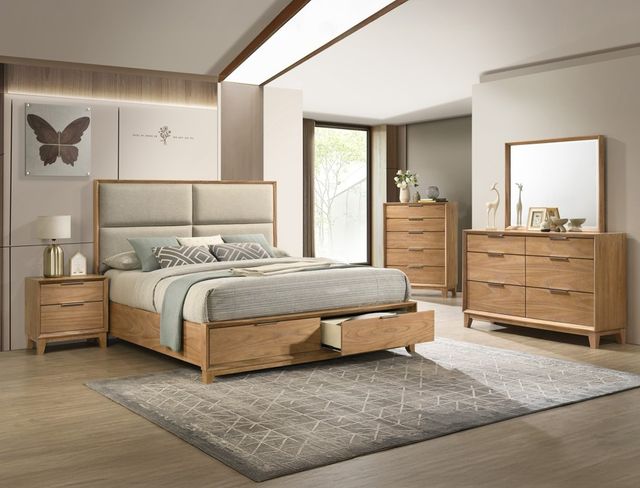 Crown Mark Florian Natural Nightstand-1