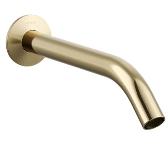 KOHLER® Components® Vibrant French Gold Bathroom Sink Faucet Spout with Tube Design-0