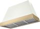 AGA Euclid 48" White Wall Mounted Range Hood with Brushed Brass Trim-0