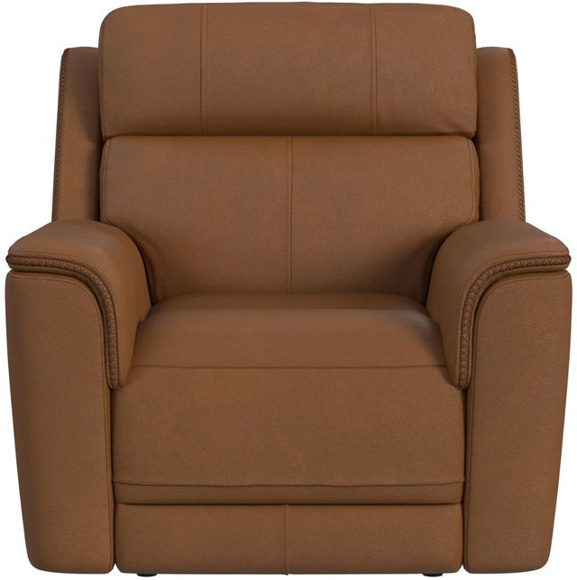 Elements International Mustang Aline Butternut Power Recliner with Power Headrest and Lumbar-2