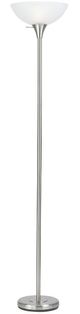 Cal® Lighting & Accessories Brushed Steel Torchiere-0