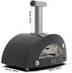 Alfa Moderno 3 Pizze 43" Anthracite Gray Wood Pizza Oven-2