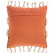 Surya Helena Burnt Orange 18"x18" Toss Pillow with Down Insert-3