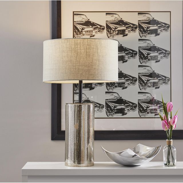 Adesso® Cassandra Cracked Mercury Tall Table Lamp-1