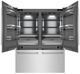 ZLINE 60" 32.2 Cu. Ft. Satin Stainless Steel Built-In French Door Refrigerator with Graphite Gray Interior-1