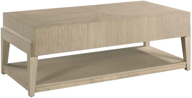 Hammary® Kaplan Almond Rectangular Drawer Coffee Table-2