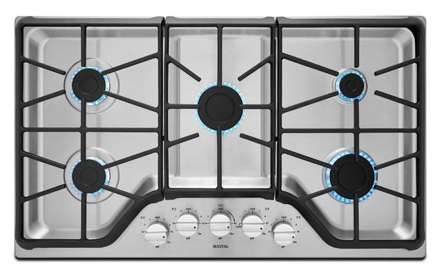 Maytag® 36" Stainless Steel Gas Cooktop-1