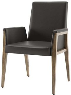 Canadel® Canadel Modern Pecan Washed Upholstered Arm Chair