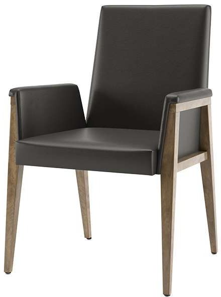 Canadel® Canadel Modern Pecan Washed Upholstered Arm Chair-0