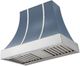 AGA Cascade 36" Stone Blue Wall Mounted Range Hood with Polished Chrome Trim-0