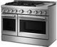 KitchenAid® 48" Stainless Steel Pro Style Gas Range with Chrome Electric Griddle-3