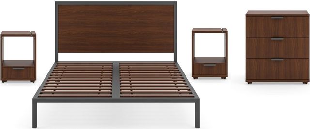 homestyles® Merge Brown Queen Bed, Two Nightstands and Chest-0