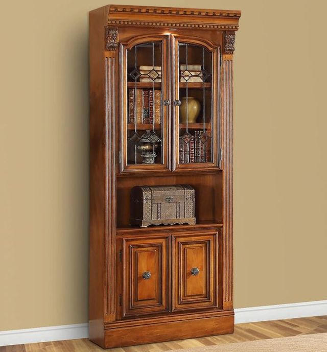 Parker House® Huntington Antique Vintage Pecan 32" Glass Door Cabinet-1