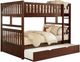 Homelegance® Rowe Dark Cherry Youth Full/Full Bunk Storage Bed-0