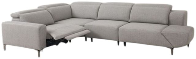 Furniture of America® Melancton 4-Piece Light Gray Power Sectional-0