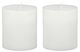 A & B Home 2-Piece White Candle Set-0