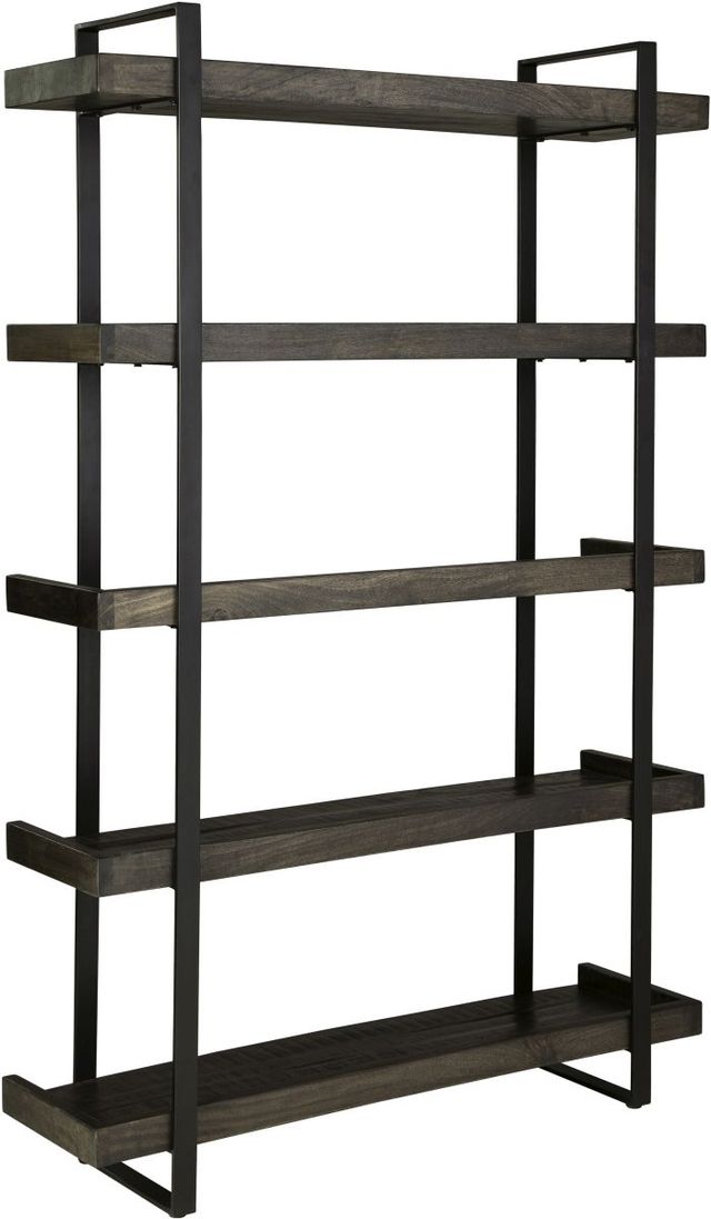 Signature Design by Ashley® Kevmart Black/Grayish Brown Bookcase-2