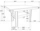 Coaster® Patterson Brown Counter Height Dining Table with Black Base-3