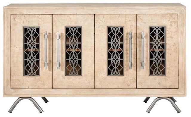 Nest Home Collections New Orleans White Washed Cabinet-0