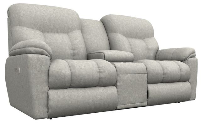 La-Z-Boy® Morrison Dove Power Reclining Loveseat with Console, Headrest, and Lumbar-0