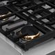 ZLINE Paramount Autograph Edition 30" Satin Stainless Steel Gas Cooktop with Polished Gold Accents-3