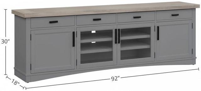 Parker House® Americana Modern Dove TV Console-2