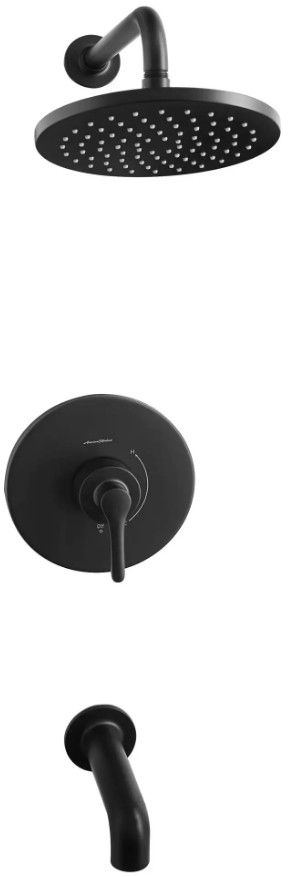 American Standard Studio® S Matte Black IPS Non-Diverter Tub Spout-3