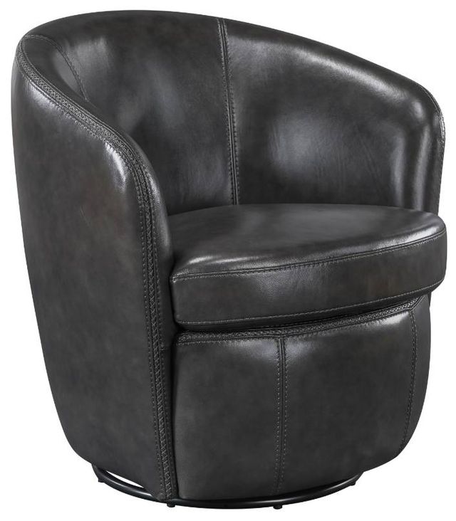 Homelegance® Tanner Smoky Gray Swivel Accent Chair-0