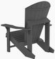 C.R. Plastic Generation Line Slate Grey Classic Adirondack Outdoor Chair-4