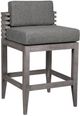 Armen Living Vivid Light Gray Olefin/Wood Outdoor Counter Stool-0