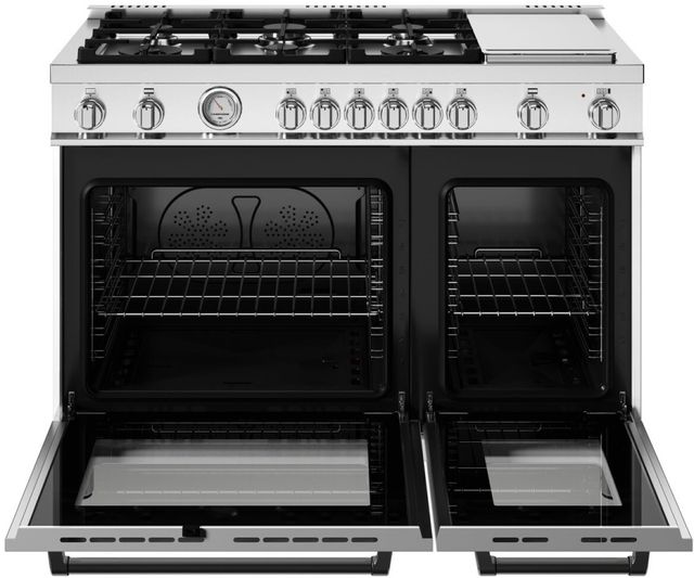 Bertazzoni Master Series 48" Bianco Matt Pro Style Gas Range-1