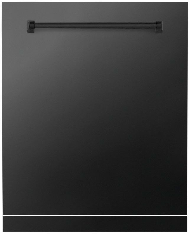 Zline Monument Series 24" Black Stainless Steel Dishwasher Panel-1